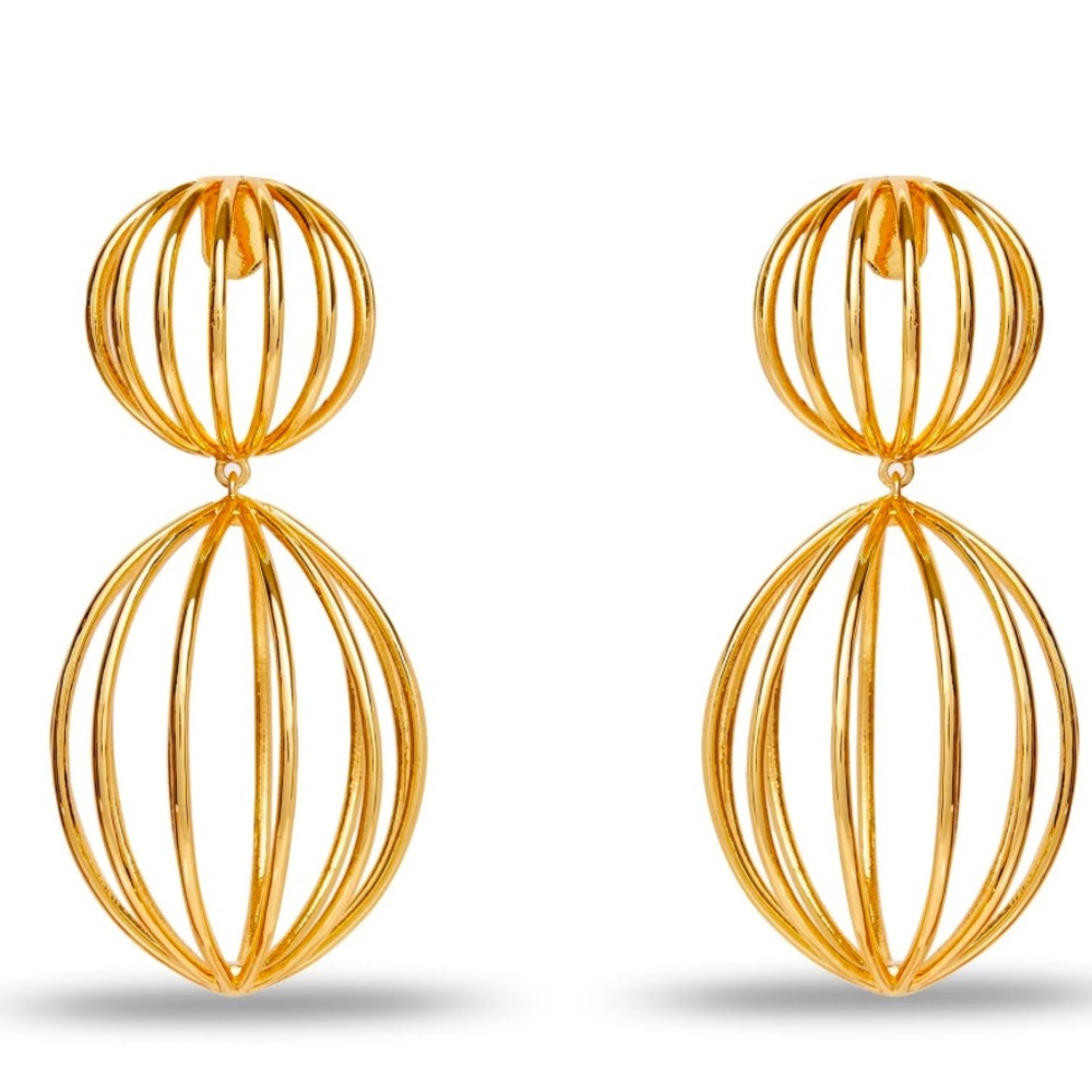 Lele Sadoughi Birdcage Drop Earrings